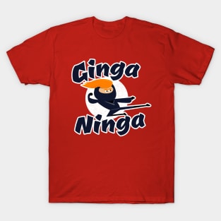 Ginga Ninja - Funny Redhead Ninja T-Shirt